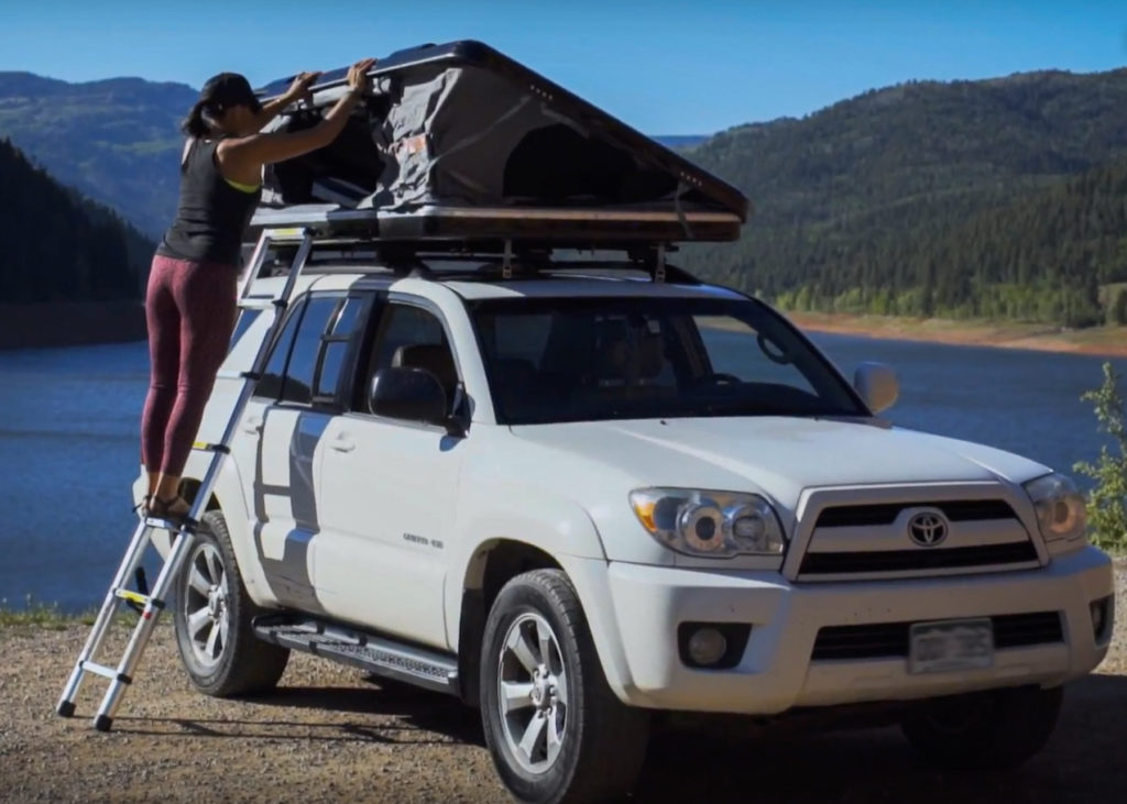 Roofnest tent setup