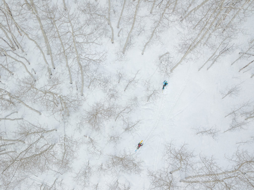 winter 20/21 issue sneak peak drone skiing