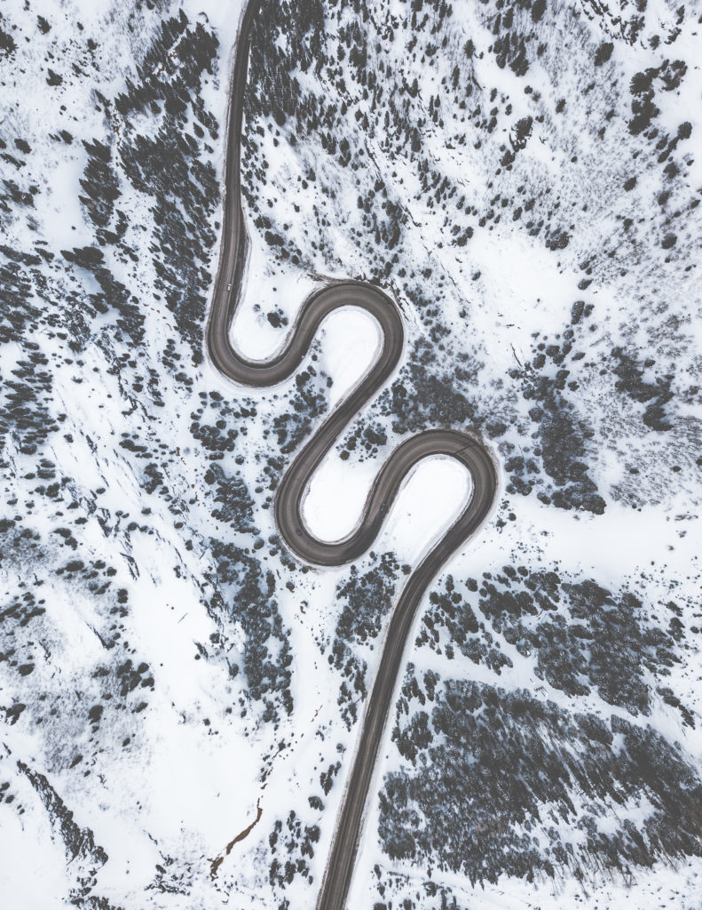 behind the lens winter drone photography red mountain pass